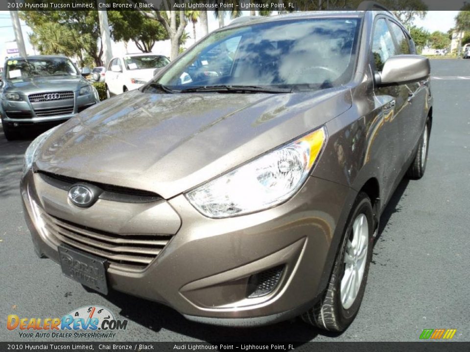 2010 Hyundai Tucson Limited Chai Bronze / Black Photo #9