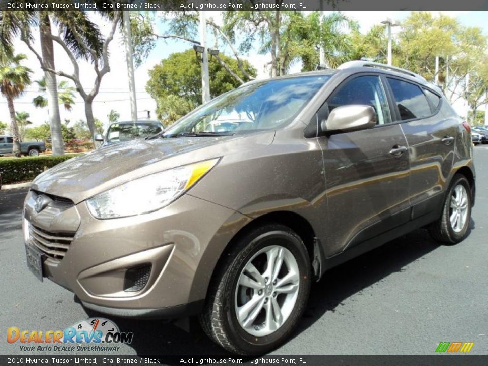 2010 Hyundai Tucson Limited Chai Bronze / Black Photo #10