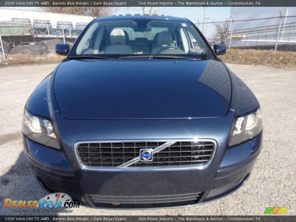 2006 Volvo S40 T5 AWD Barents Blue Metallic / Dark Beige/Quartz Photo #3