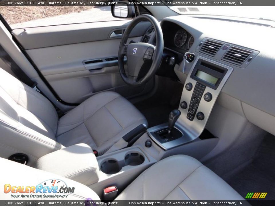 Dark Beige/Quartz Interior - 2006 Volvo S40 T5 AWD Photo #19