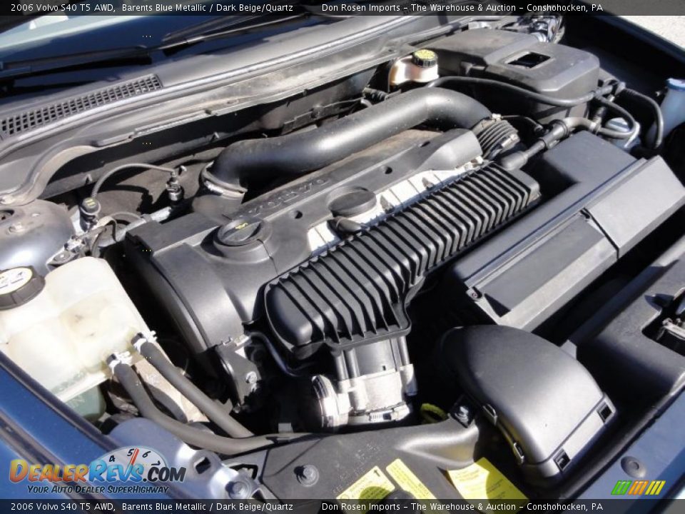 2006 Volvo S40 T5 AWD 2.5L Turbocharged DOHC 20V VVT 5 Cylinder Engine Photo #35