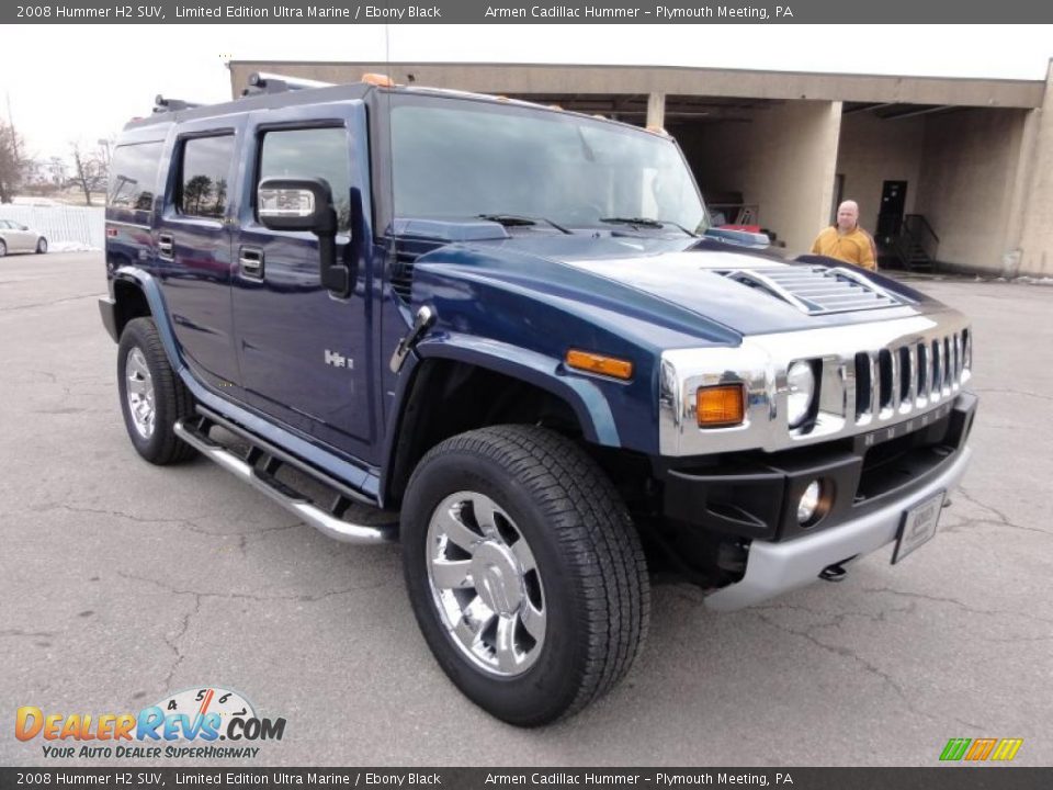 2008 Hummer H2 SUV Limited Edition Ultra Marine / Ebony Black Photo #4
