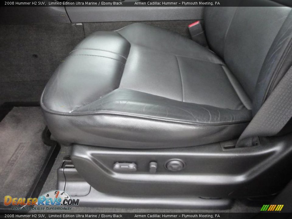 Ebony Black Interior - 2008 Hummer H2 SUV Photo #18