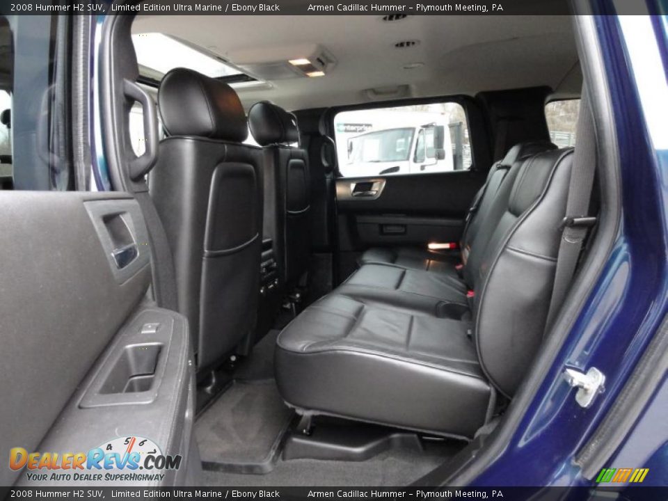 Ebony Black Interior - 2008 Hummer H2 SUV Photo #27
