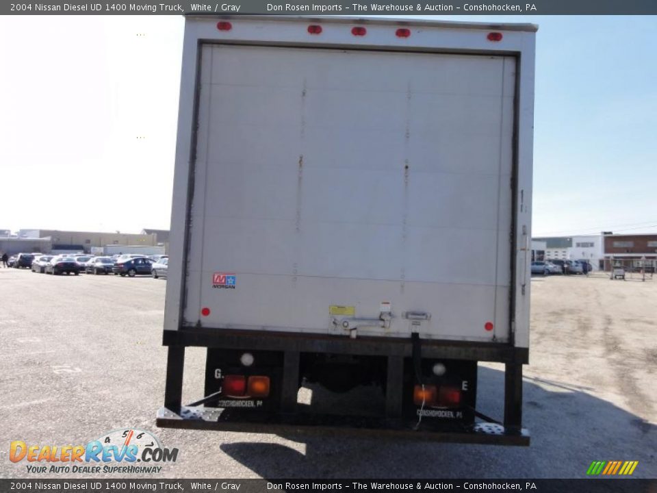 2004 Nissan Diesel UD 1400 Moving Truck White / Gray Photo #9