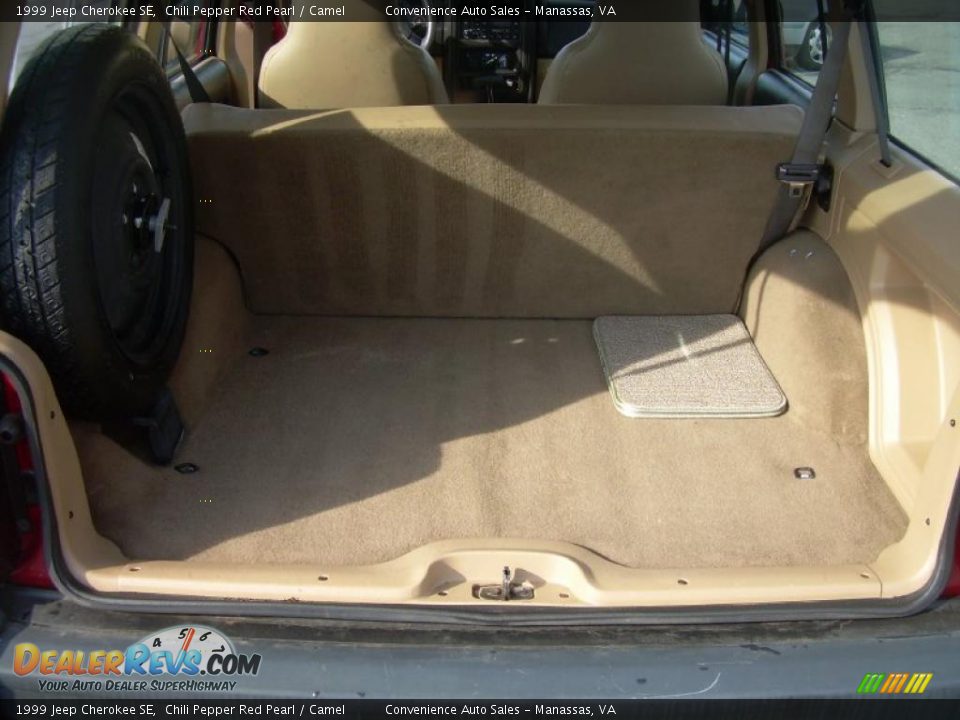 1999 Jeep Cherokee SE Chili Pepper Red Pearl / Camel Photo #13