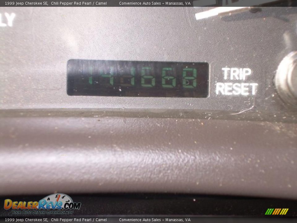1999 Jeep Cherokee SE Chili Pepper Red Pearl / Camel Photo #14