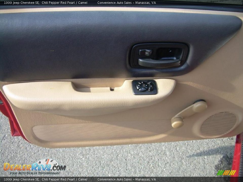 1999 Jeep Cherokee SE Chili Pepper Red Pearl / Camel Photo #17