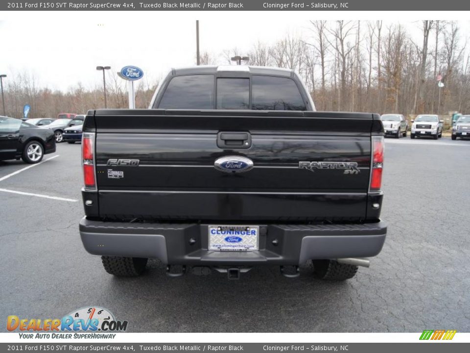Tuxedo Black Metallic 2011 Ford F150 SVT Raptor SuperCrew 4x4 Photo #4