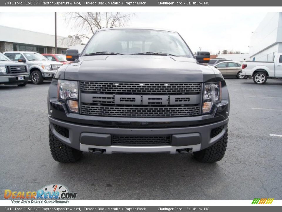 2011 Ford F150 SVT Raptor SuperCrew 4x4 Tuxedo Black Metallic / Raptor Black Photo #7