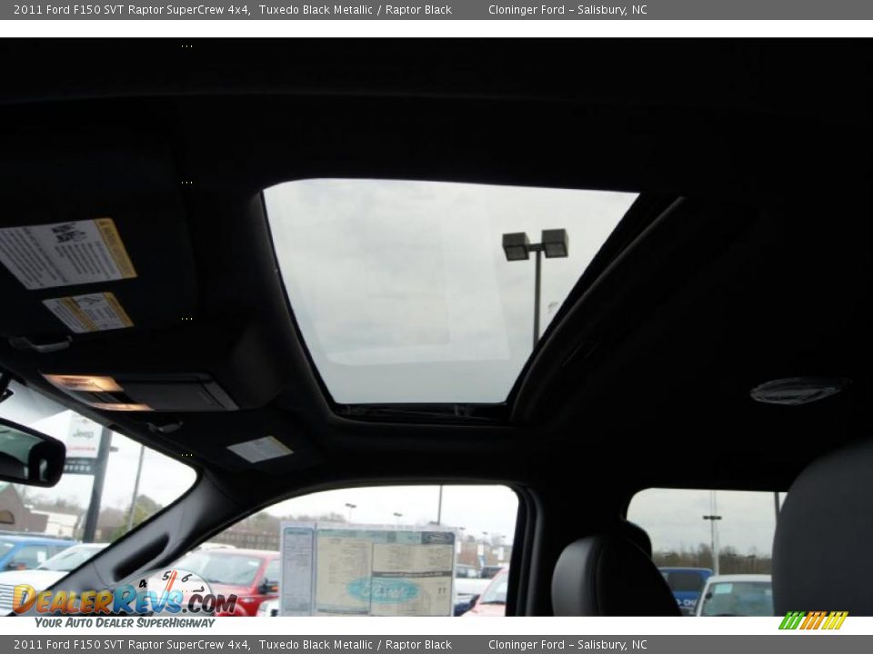 Sunroof of 2011 Ford F150 SVT Raptor SuperCrew 4x4 Photo #35