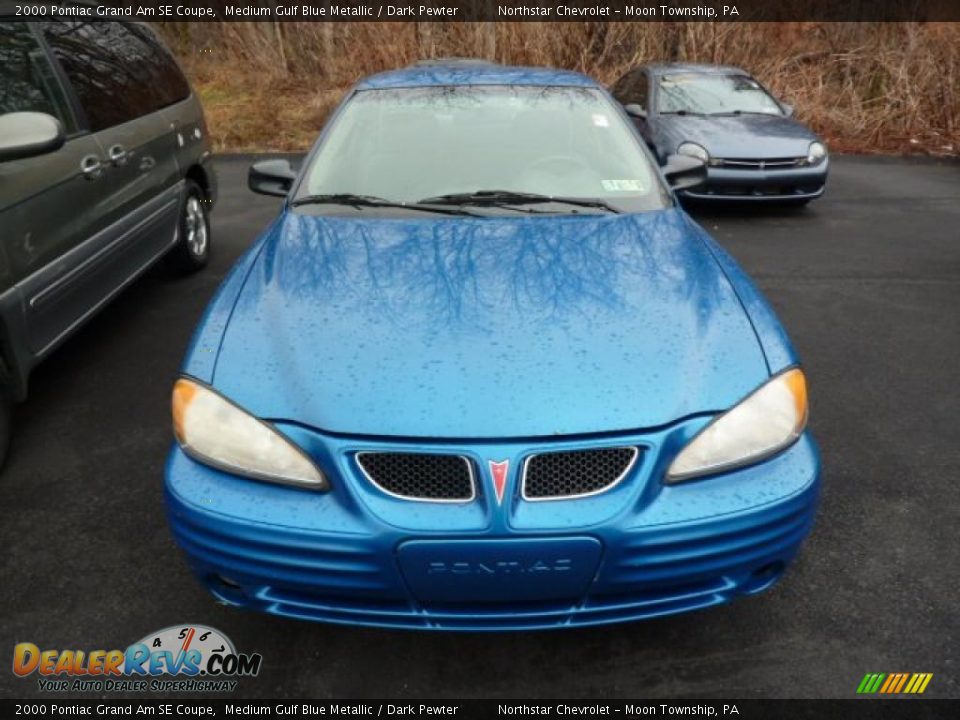 Medium Gulf Blue Metallic 2000 Pontiac Grand Am SE Coupe Photo #2