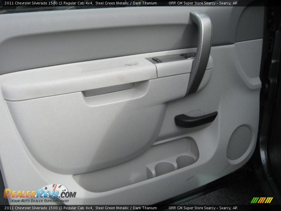 2011 Chevrolet Silverado 1500 LS Regular Cab 4x4 Steel Green Metallic / Dark Titanium Photo #10