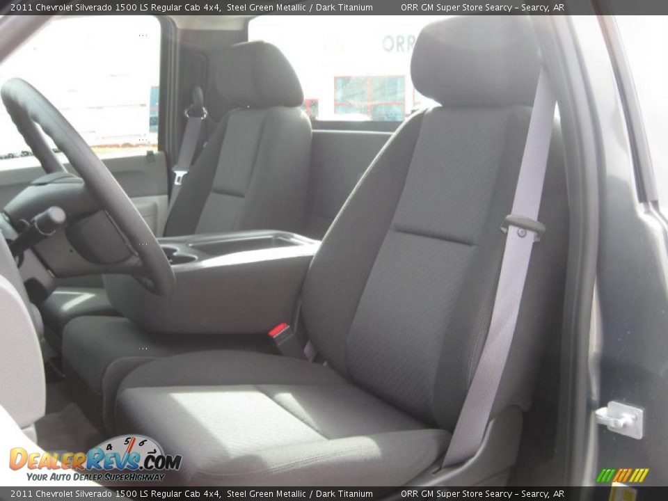 2011 Chevrolet Silverado 1500 LS Regular Cab 4x4 Steel Green Metallic / Dark Titanium Photo #11