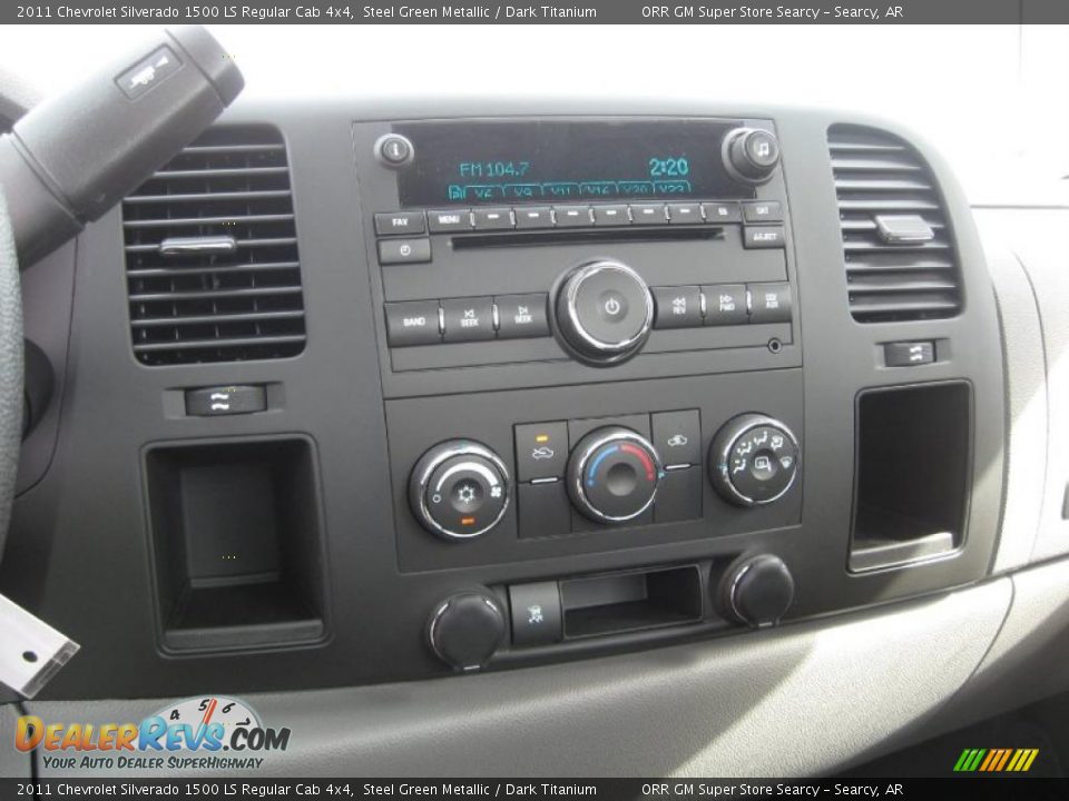2011 Chevrolet Silverado 1500 LS Regular Cab 4x4 Steel Green Metallic / Dark Titanium Photo #13