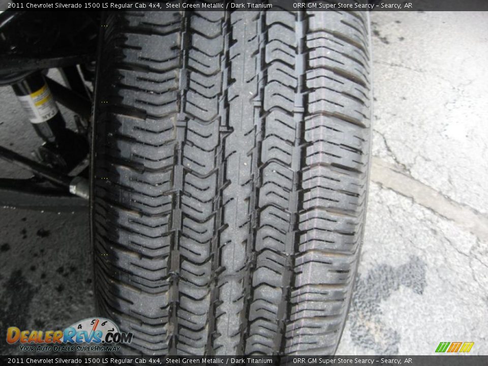 2011 Chevrolet Silverado 1500 LS Regular Cab 4x4 Steel Green Metallic / Dark Titanium Photo #16