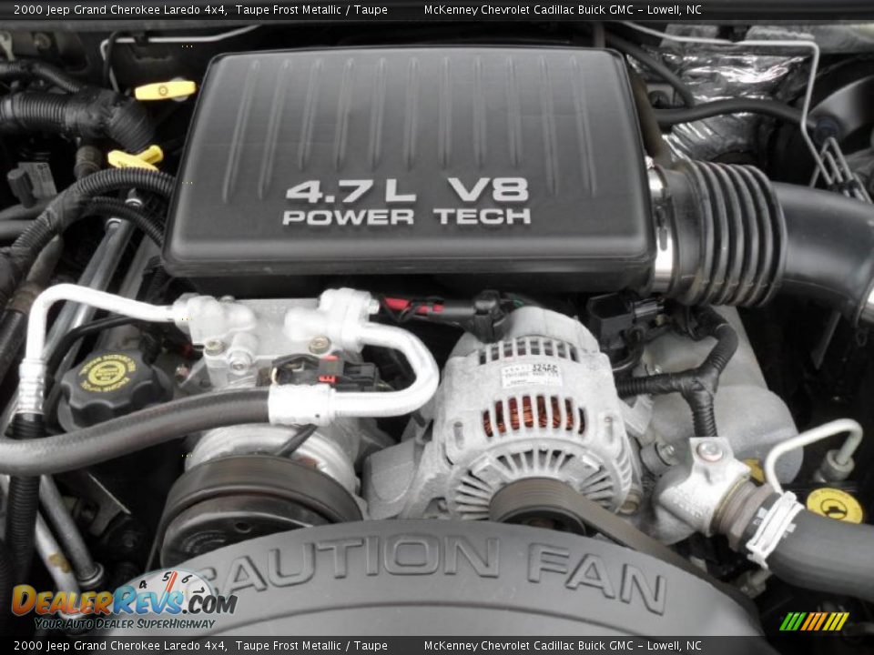 2000 Jeep Grand Cherokee Laredo 4x4 4.7 Liter SOHC 16-Valve V8 Engine Photo #25