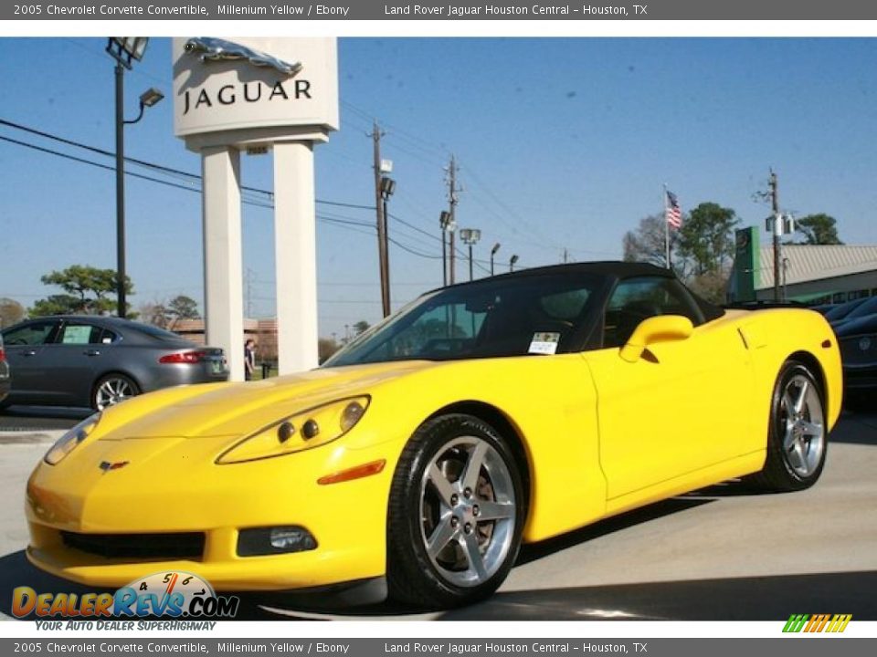 2005 Chevrolet Corvette Convertible Millenium Yellow / Ebony Photo #2