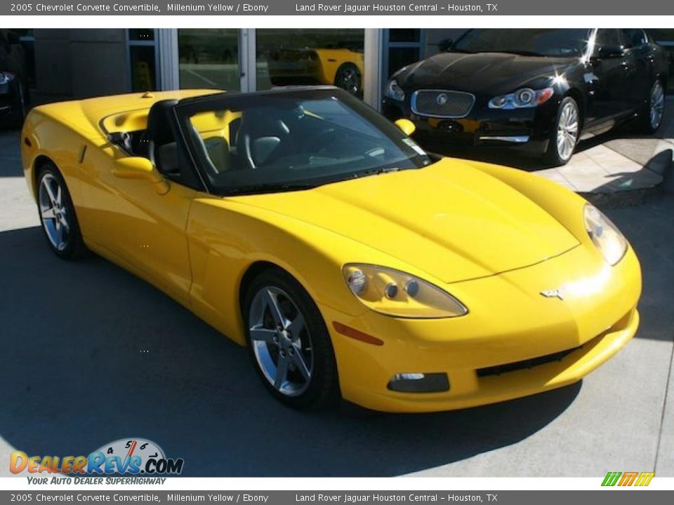 2005 Chevrolet Corvette Convertible Millenium Yellow / Ebony Photo #11