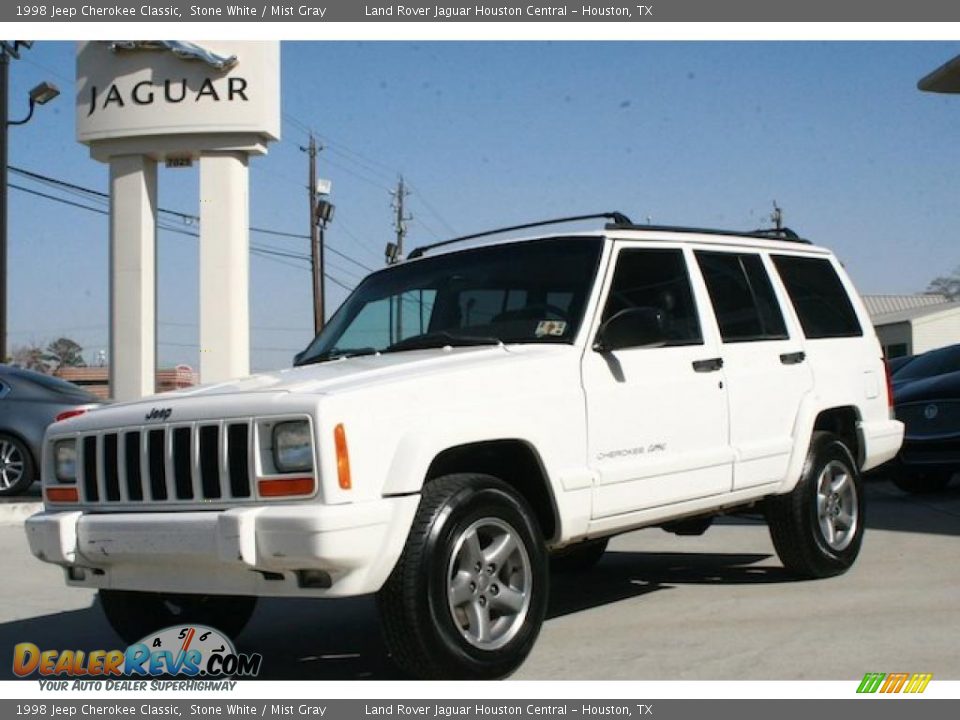 1998 Jeep Cherokee Classic Stone White / Mist Gray Photo #2