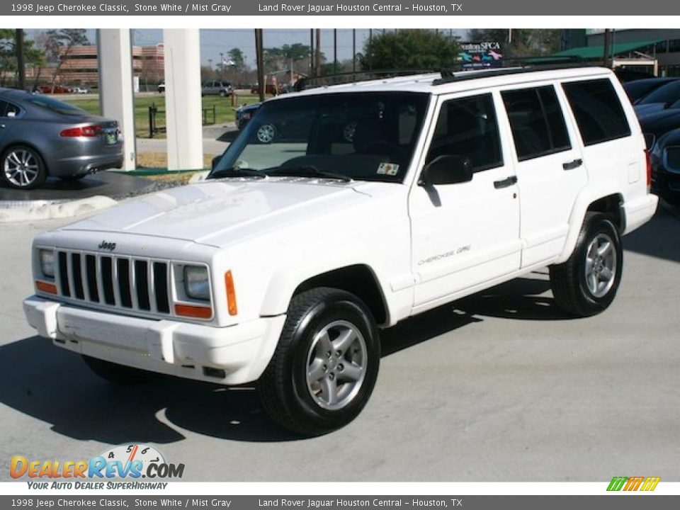 1998 Jeep Cherokee Classic Stone White / Mist Gray Photo #7