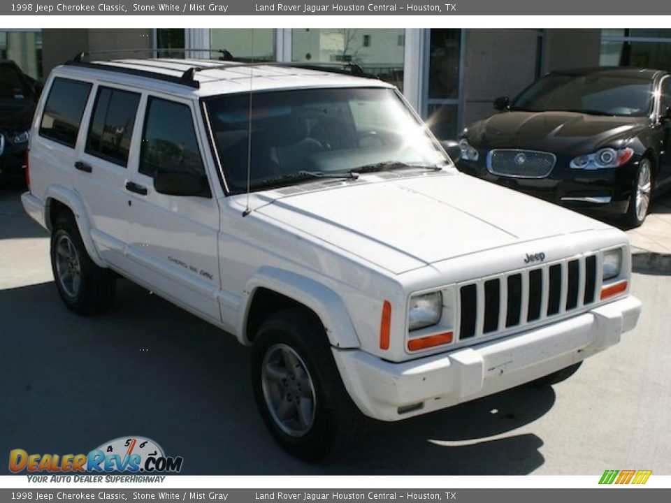 1998 Jeep Cherokee Classic Stone White / Mist Gray Photo #14