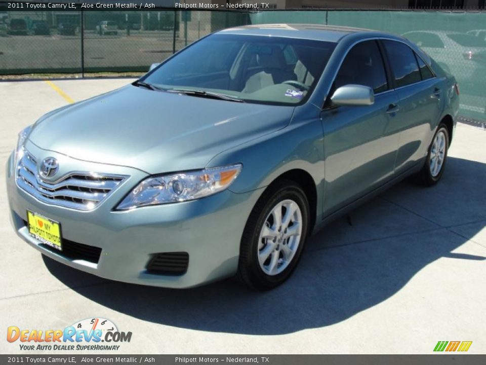 2011 Toyota Camry LE Aloe Green Metallic / Ash Photo #7