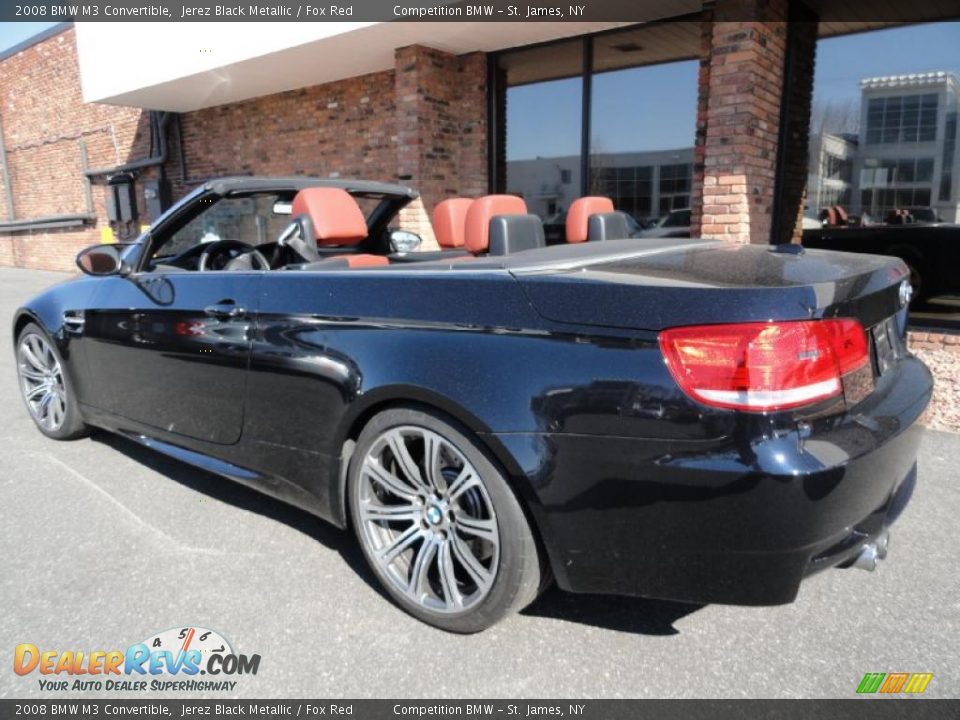 2008 BMW M3 Convertible Jerez Black Metallic / Fox Red Photo #5