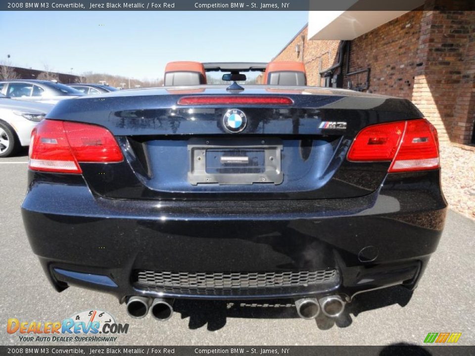 2008 BMW M3 Convertible Jerez Black Metallic / Fox Red Photo #6