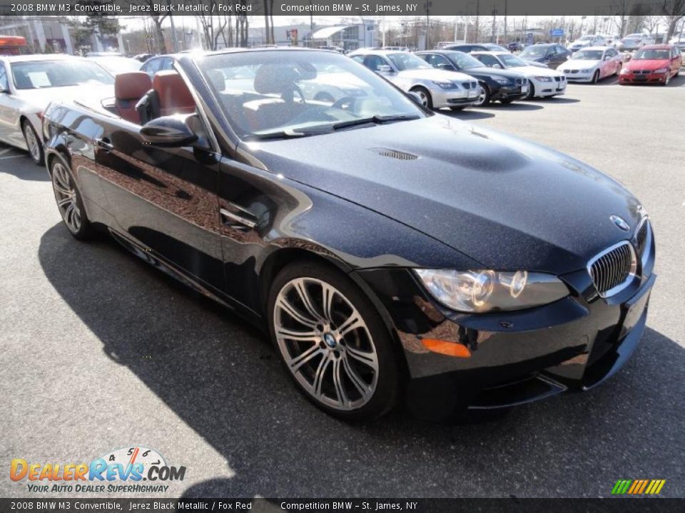 2008 BMW M3 Convertible Jerez Black Metallic / Fox Red Photo #8