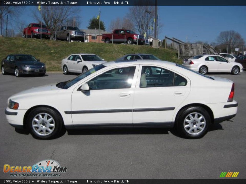 2001 Volvo S60 2.4 White / Taupe/Light Taupe Photo #1