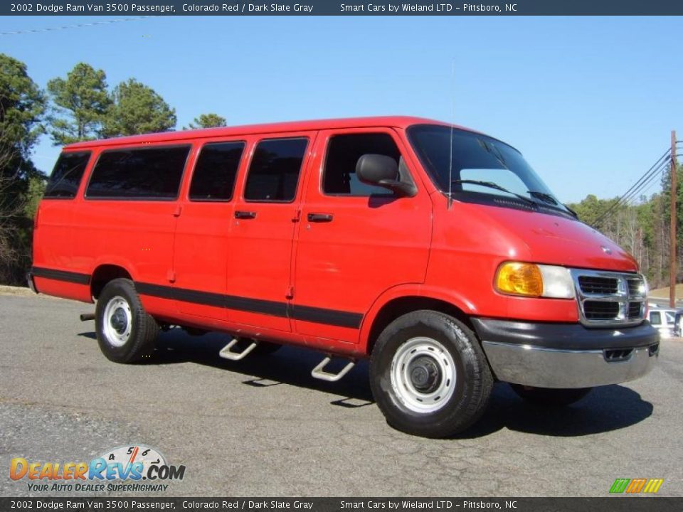 Colorado Red 2002 Dodge Ram Van 3500 Passenger Photo #1