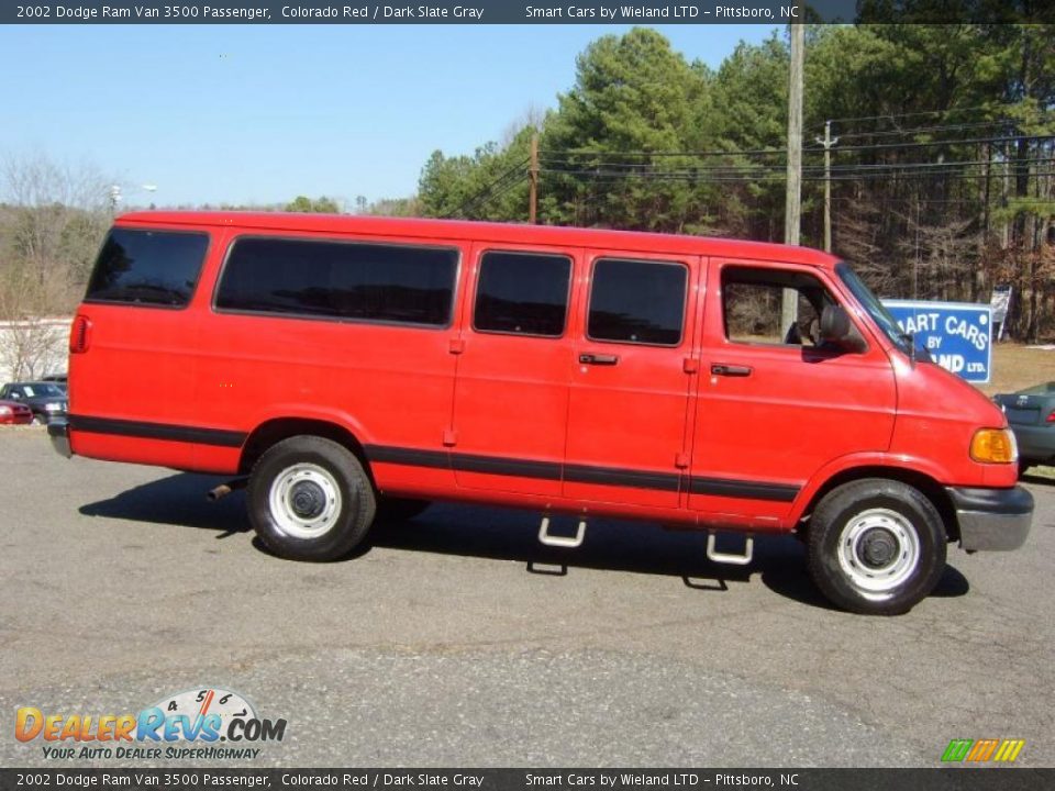 2002 Dodge Ram Van 3500 Passenger Colorado Red / Dark Slate Gray Photo #2