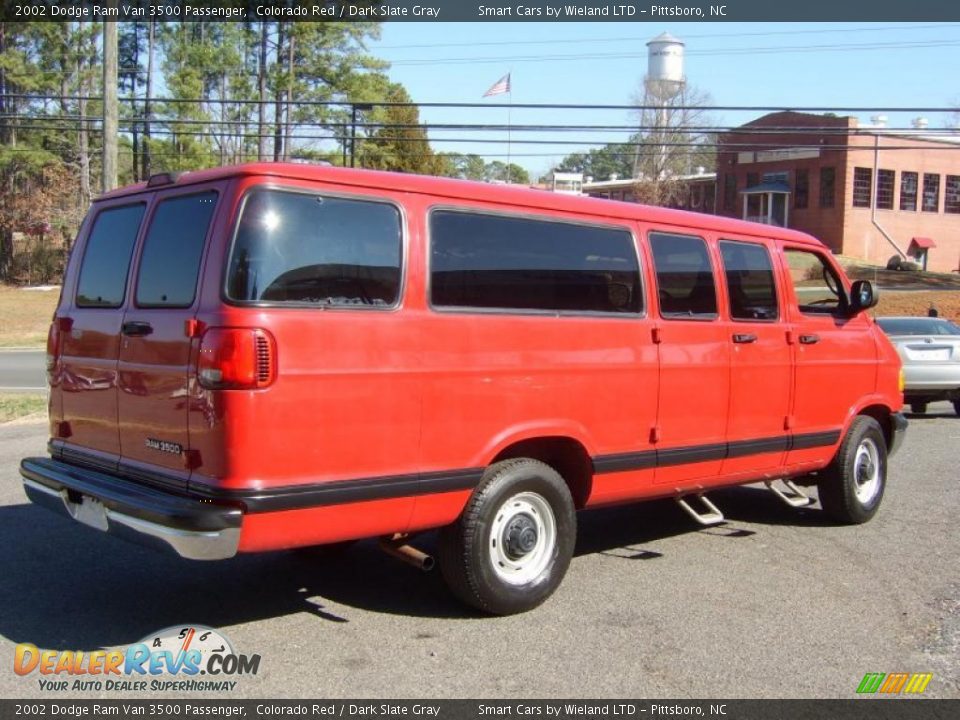 Colorado Red 2002 Dodge Ram Van 3500 Passenger Photo #3