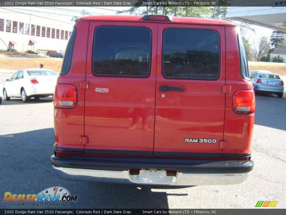 2002 Dodge Ram Van 3500 Passenger Colorado Red / Dark Slate Gray Photo #4