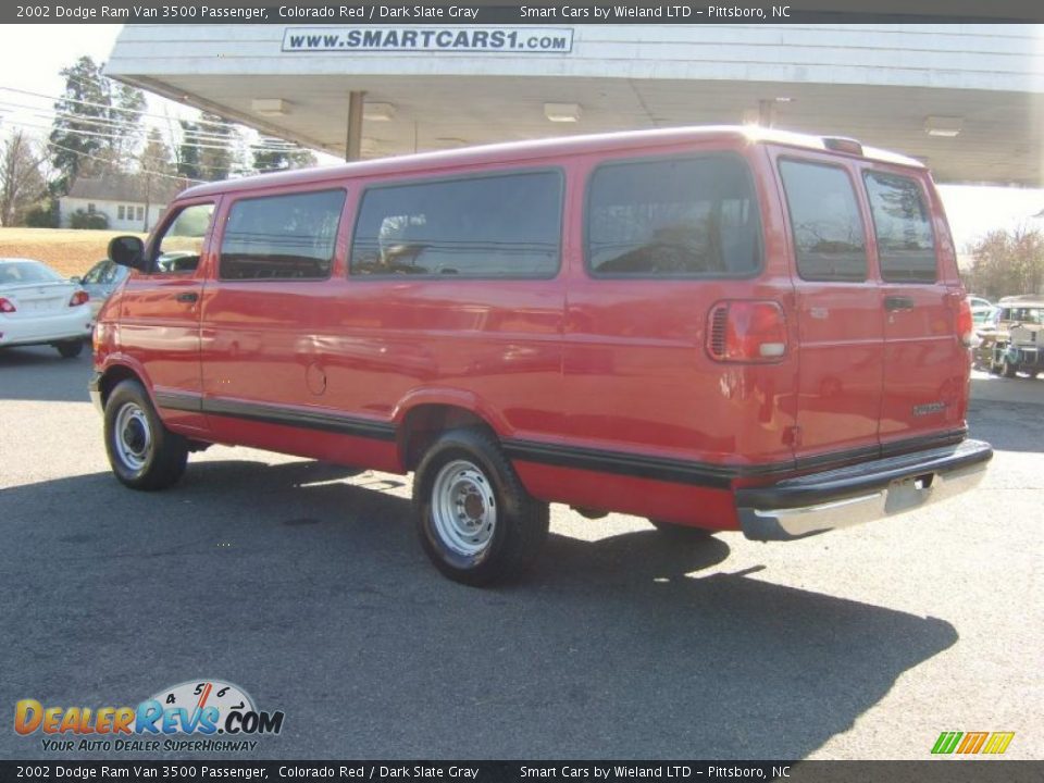 2002 Dodge Ram Van 3500 Passenger Colorado Red / Dark Slate Gray Photo #6