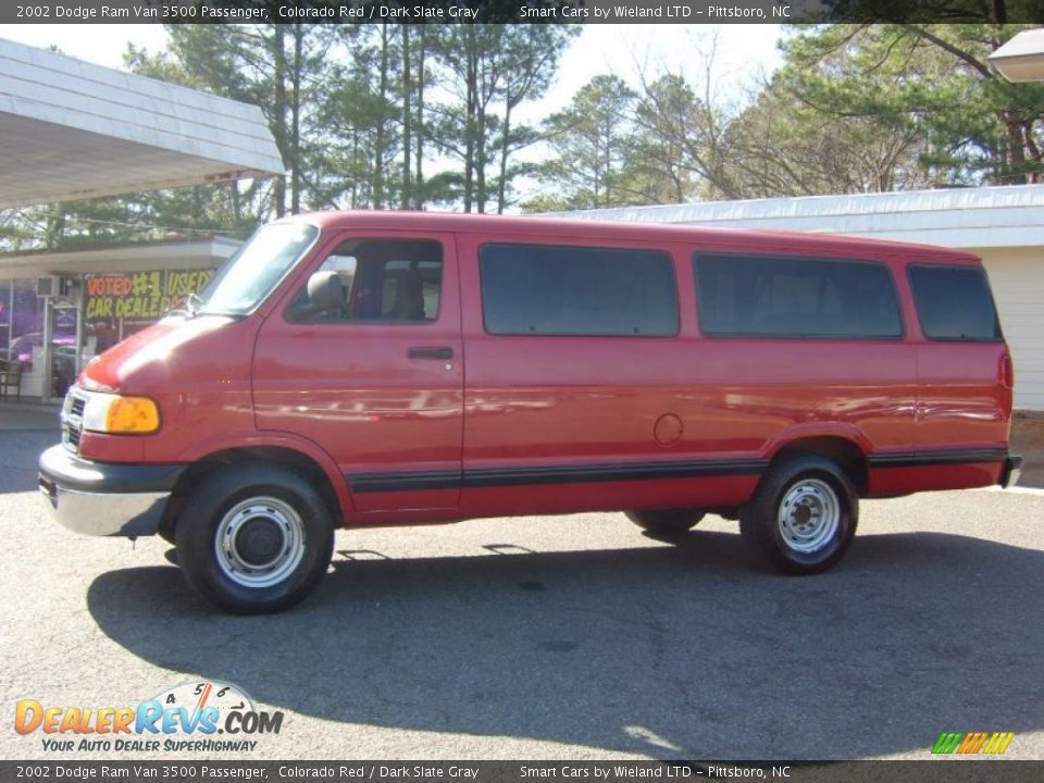 2002 Dodge Ram Van 3500 Passenger Colorado Red / Dark Slate Gray Photo #7