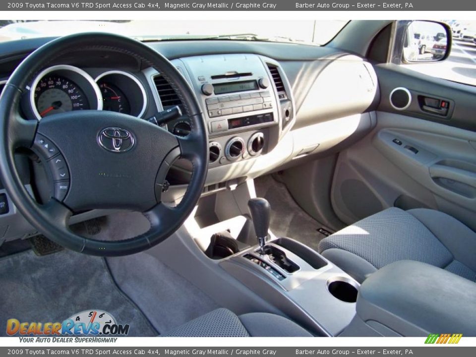 2009 Toyota Tacoma V6 TRD Sport Access Cab 4x4 Magnetic Gray Metallic / Graphite Gray Photo #12