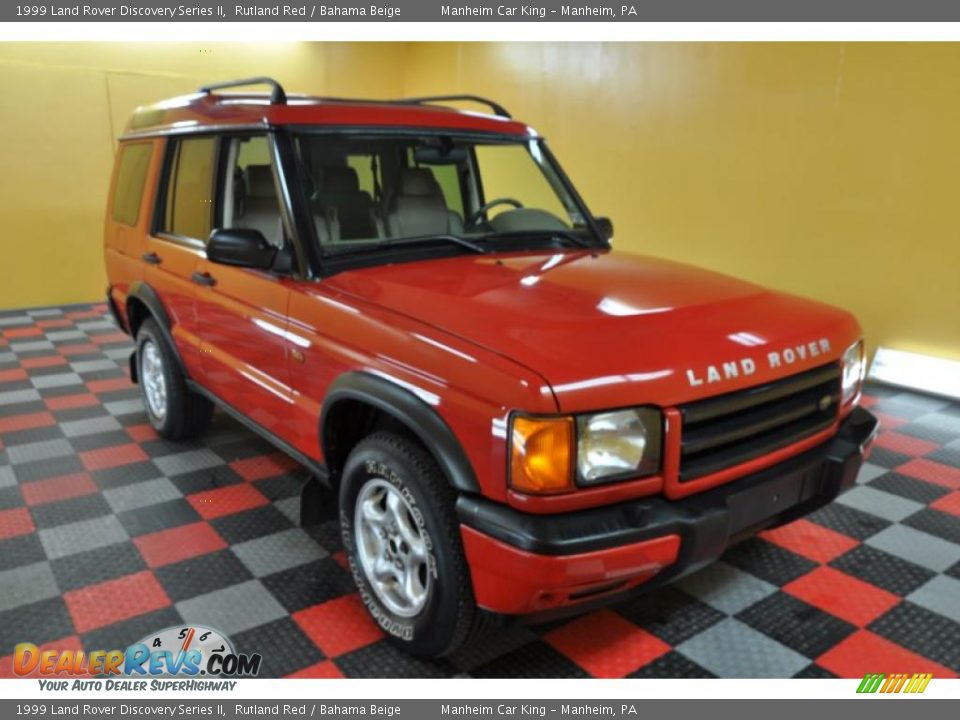 1999 Land Rover Discovery Series II Rutland Red / Bahama Beige Photo #1
