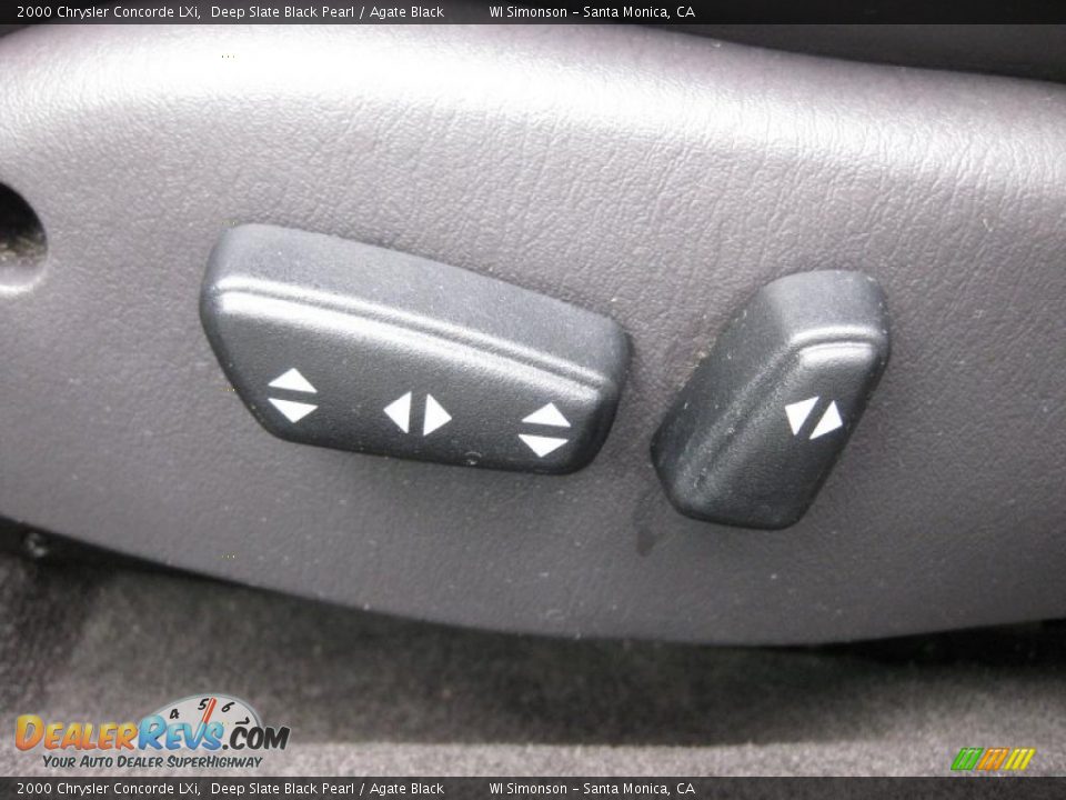 2000 Chrysler Concorde LXi Deep Slate Black Pearl / Agate Black Photo #16