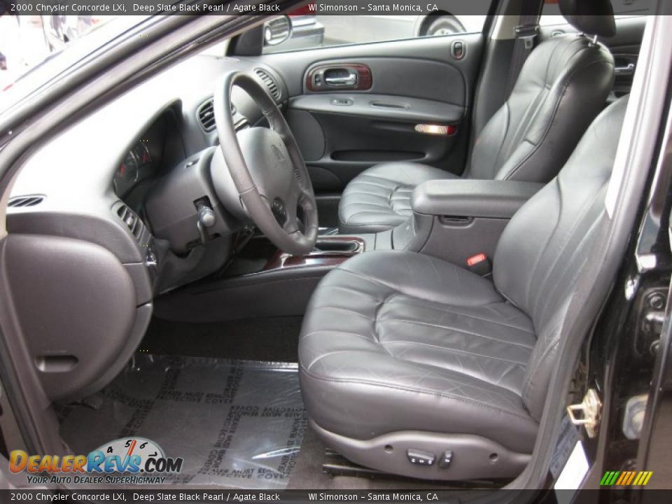 Agate Black Interior - 2000 Chrysler Concorde LXi Photo #17