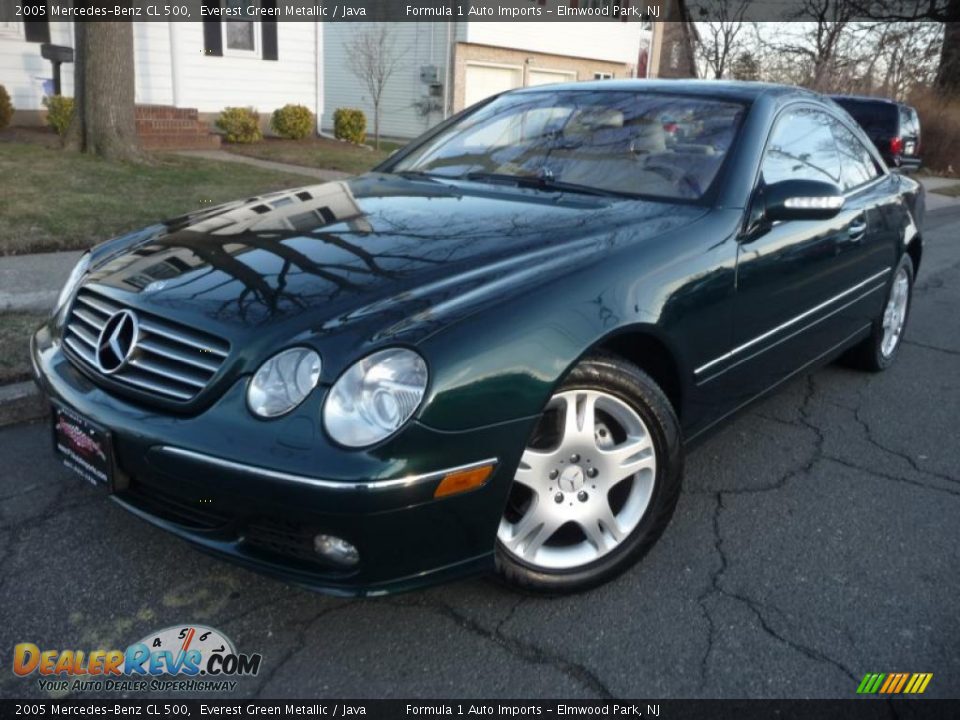 2005 Mercedes-Benz CL 500 Everest Green Metallic / Java Photo #1