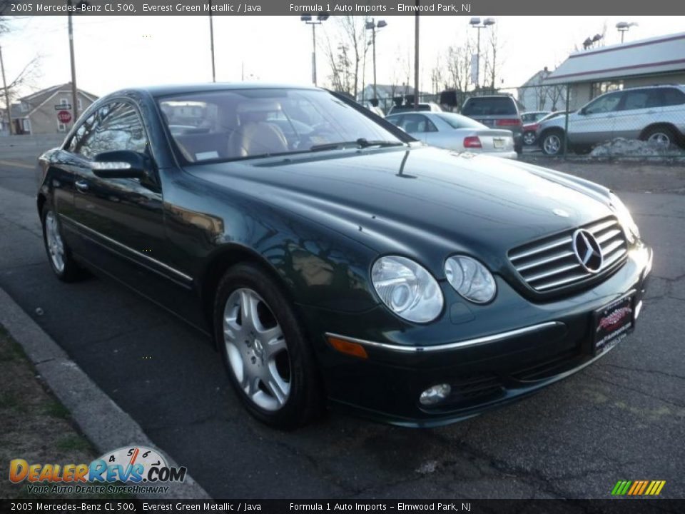 2005 Mercedes-Benz CL 500 Everest Green Metallic / Java Photo #2