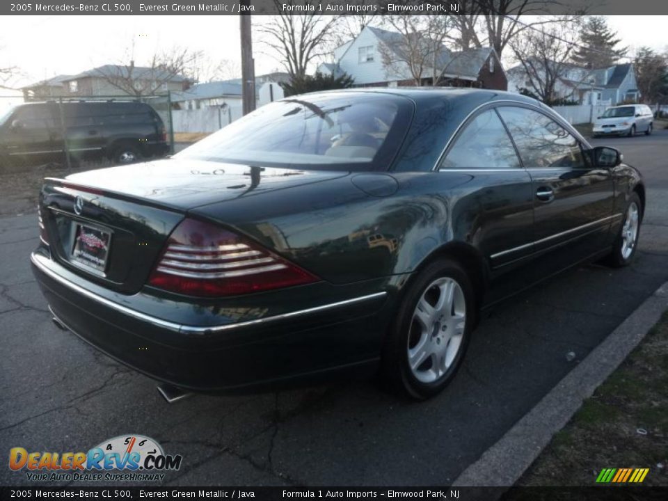 2005 Mercedes-Benz CL 500 Everest Green Metallic / Java Photo #3