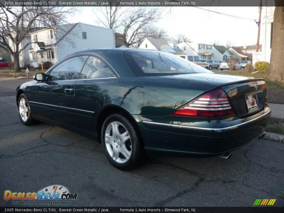 2005 Mercedes-Benz CL 500 Everest Green Metallic / Java Photo #4