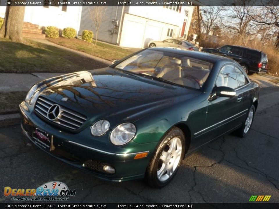 2005 Mercedes-Benz CL 500 Everest Green Metallic / Java Photo #18