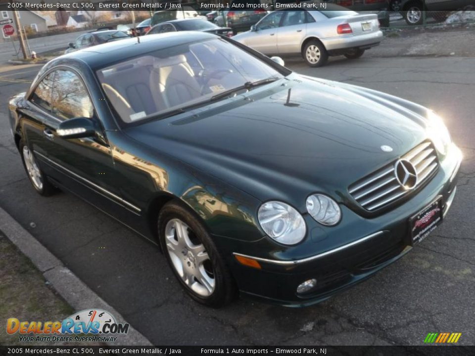 2005 Mercedes-Benz CL 500 Everest Green Metallic / Java Photo #19