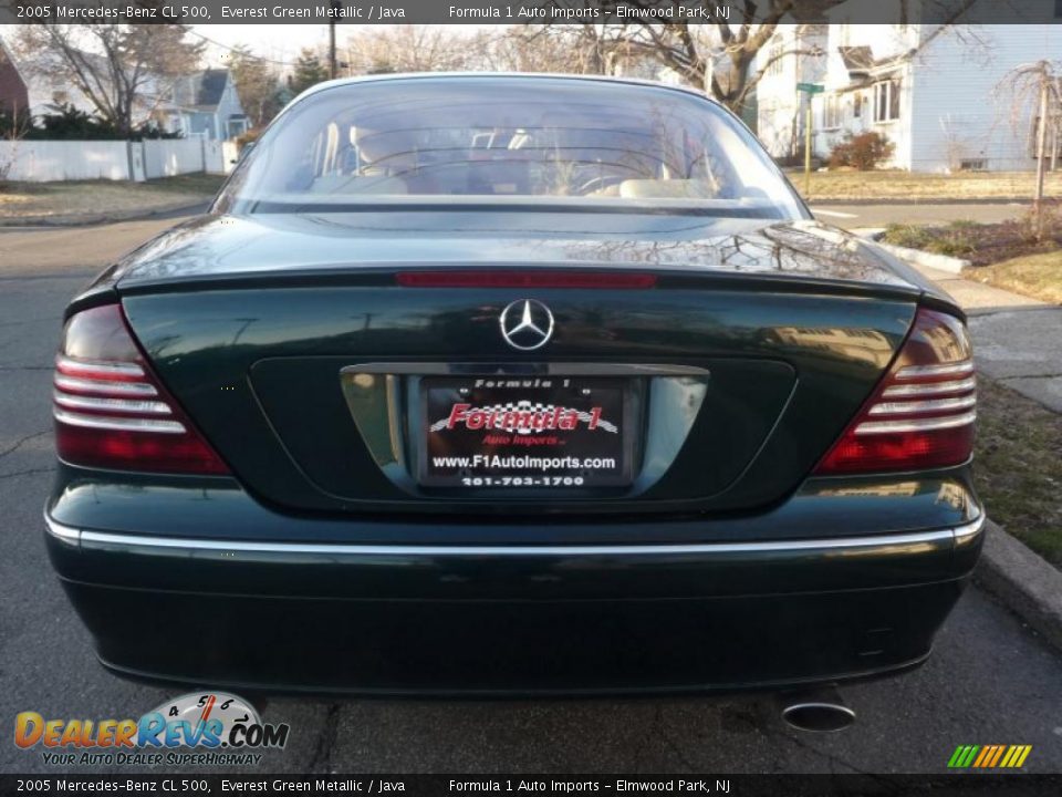 2005 Mercedes-Benz CL 500 Everest Green Metallic / Java Photo #20