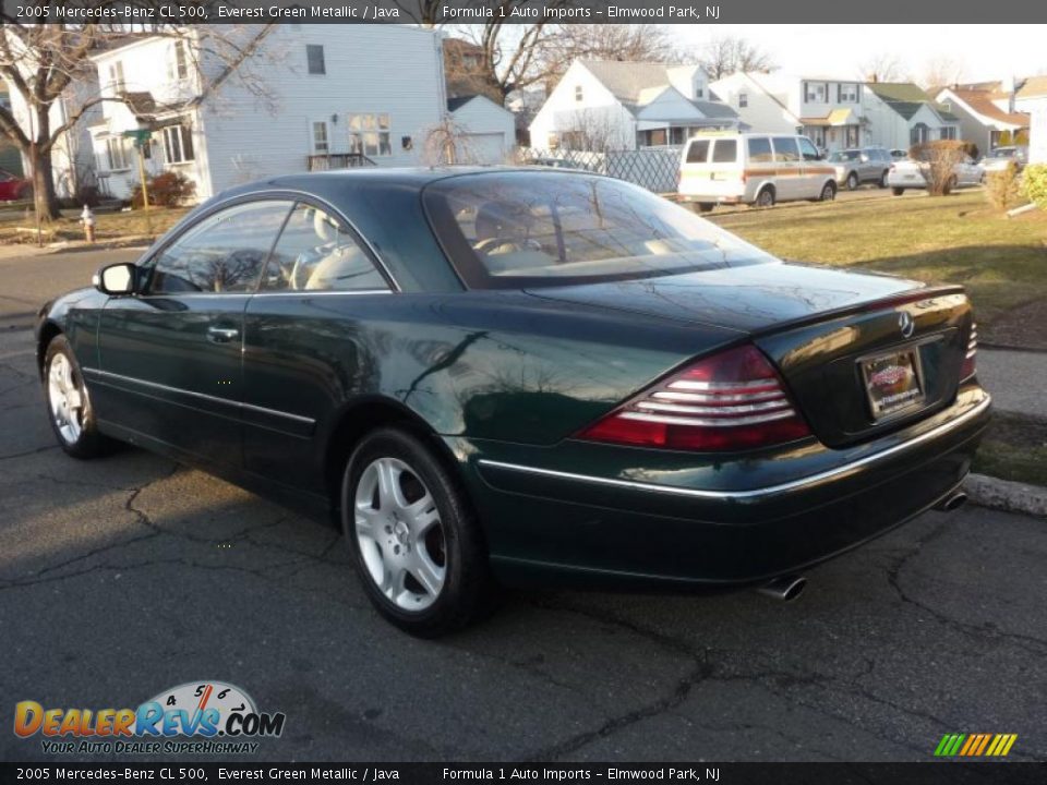 2005 Mercedes-Benz CL 500 Everest Green Metallic / Java Photo #22