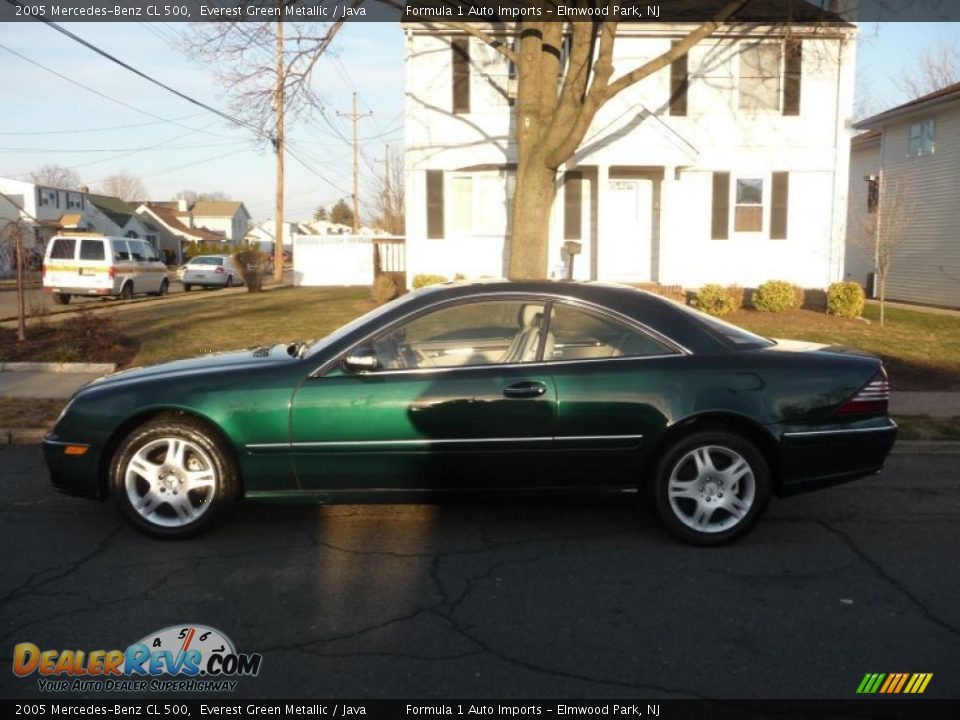 2005 Mercedes-Benz CL 500 Everest Green Metallic / Java Photo #26